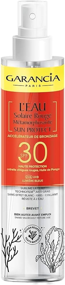 image Garancia Eau solaire rouge SPF30 150 ml